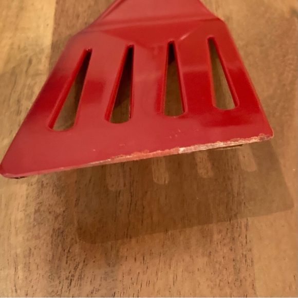 Hutzler Spatula Nylon Slotted Reinforced Turner Flipper No 717 Red LOPOL - Picture 4 of 7